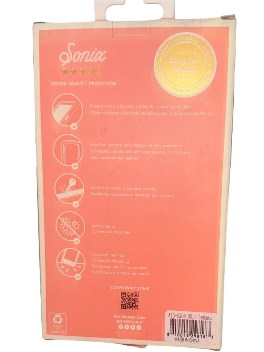 Sonix Apple iPhone 13 Pro Max/iPhone 12 Pro Max Clear Coat Bahama Case New NIB